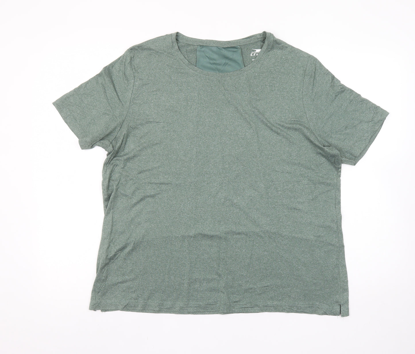 Crane Womens Green Short Sleeve Crew Neck Sports T-Shirt Size 16/18