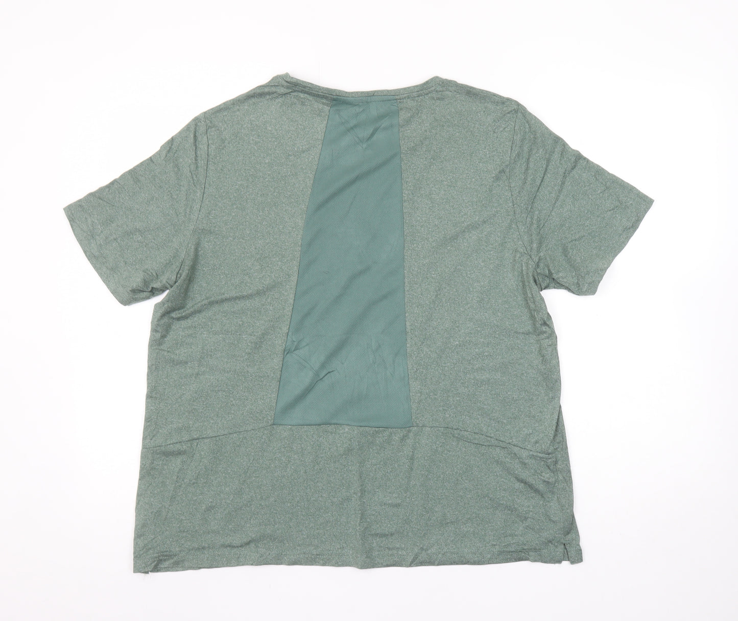 Crane Womens Green Short Sleeve Crew Neck Sports T-Shirt Size 16/18