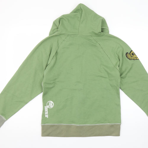 Joe Bloggs Boys Aspen Green Full Zip Hoodie 10-11 Years Cotton Blend