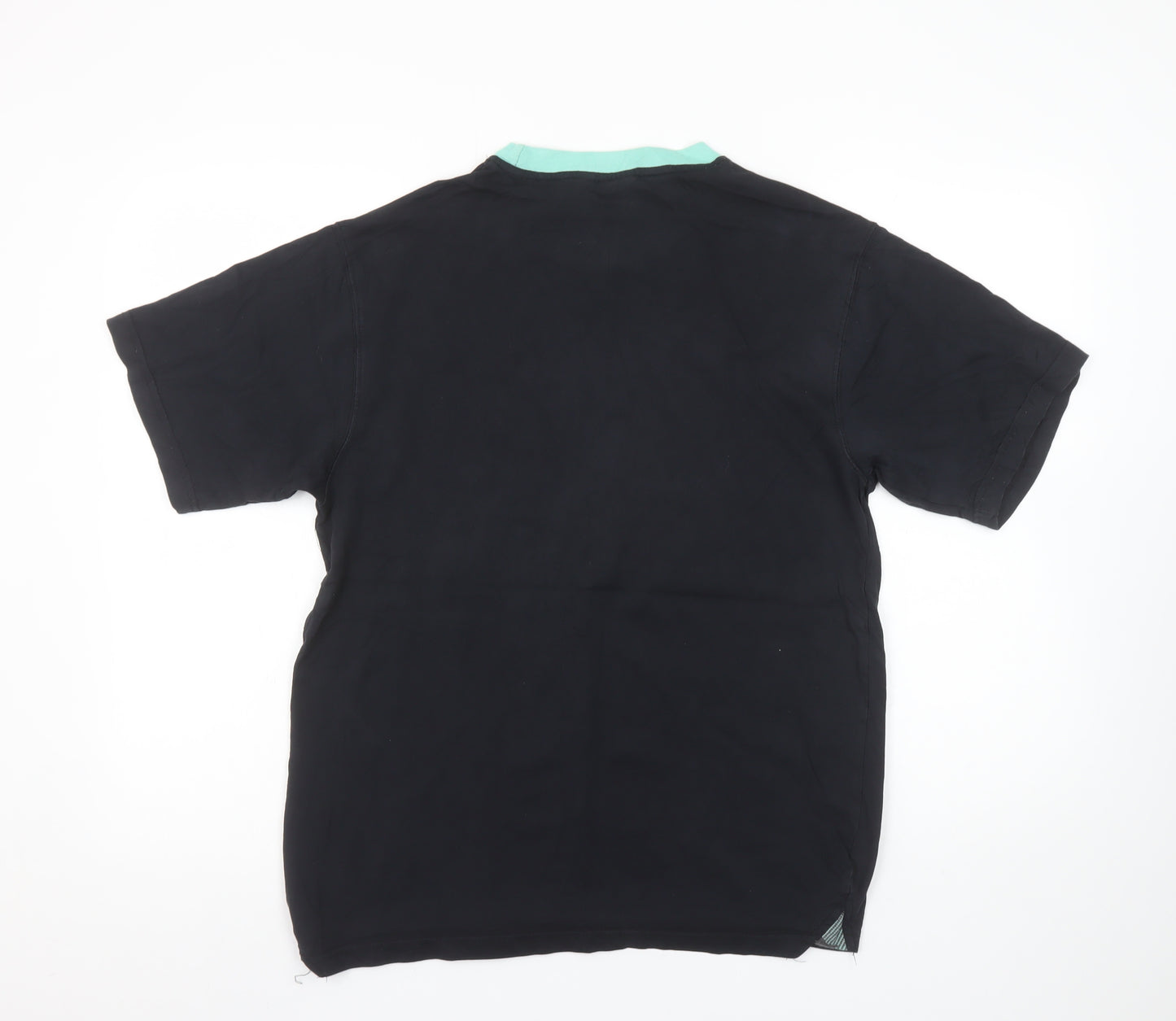 Leeds United Men's Black Graphic Cotton T-Shirt Size M