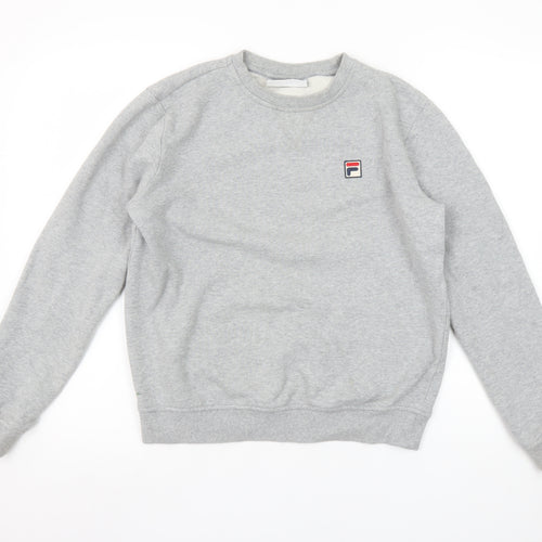 FILA Women’s Grey Small Crew Neck Pullover Sweatshirt