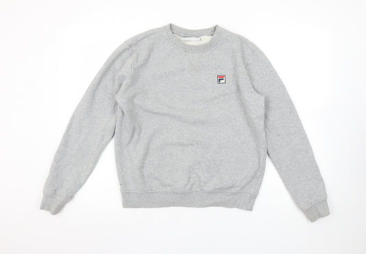 FILA Women’s Grey Small Crew Neck Pullover Sweatshirt