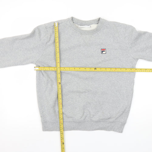 FILA Women’s Grey Small Crew Neck Pullover Sweatshirt