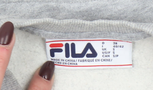 FILA Women’s Grey Small Crew Neck Pullover Sweatshirt