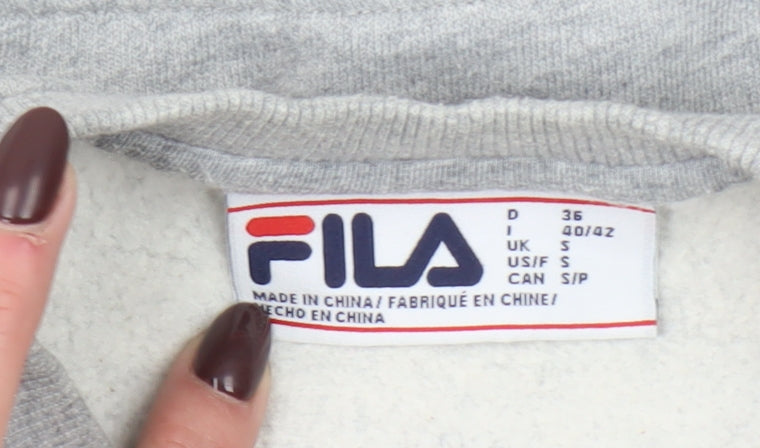 FILA Women’s Grey Small Crew Neck Pullover Sweatshirt