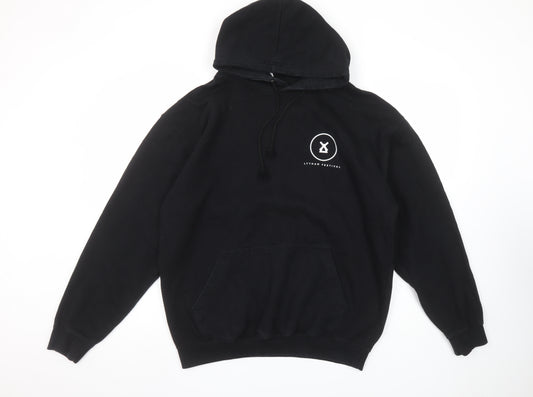 JustHoods Lytham Festival Black Pullover Hoodie Men's Size L