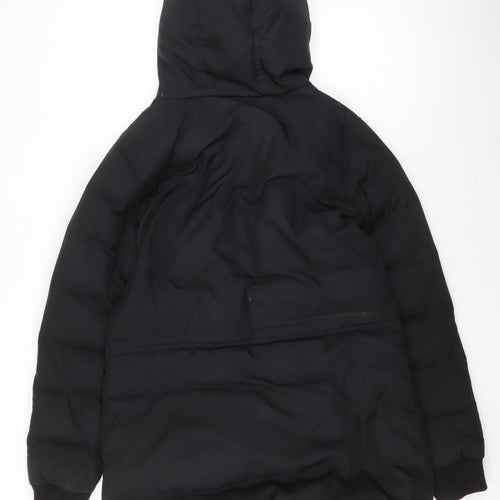 GAP Womens Black Hooded Puffer Jacket Size M Winter Coat