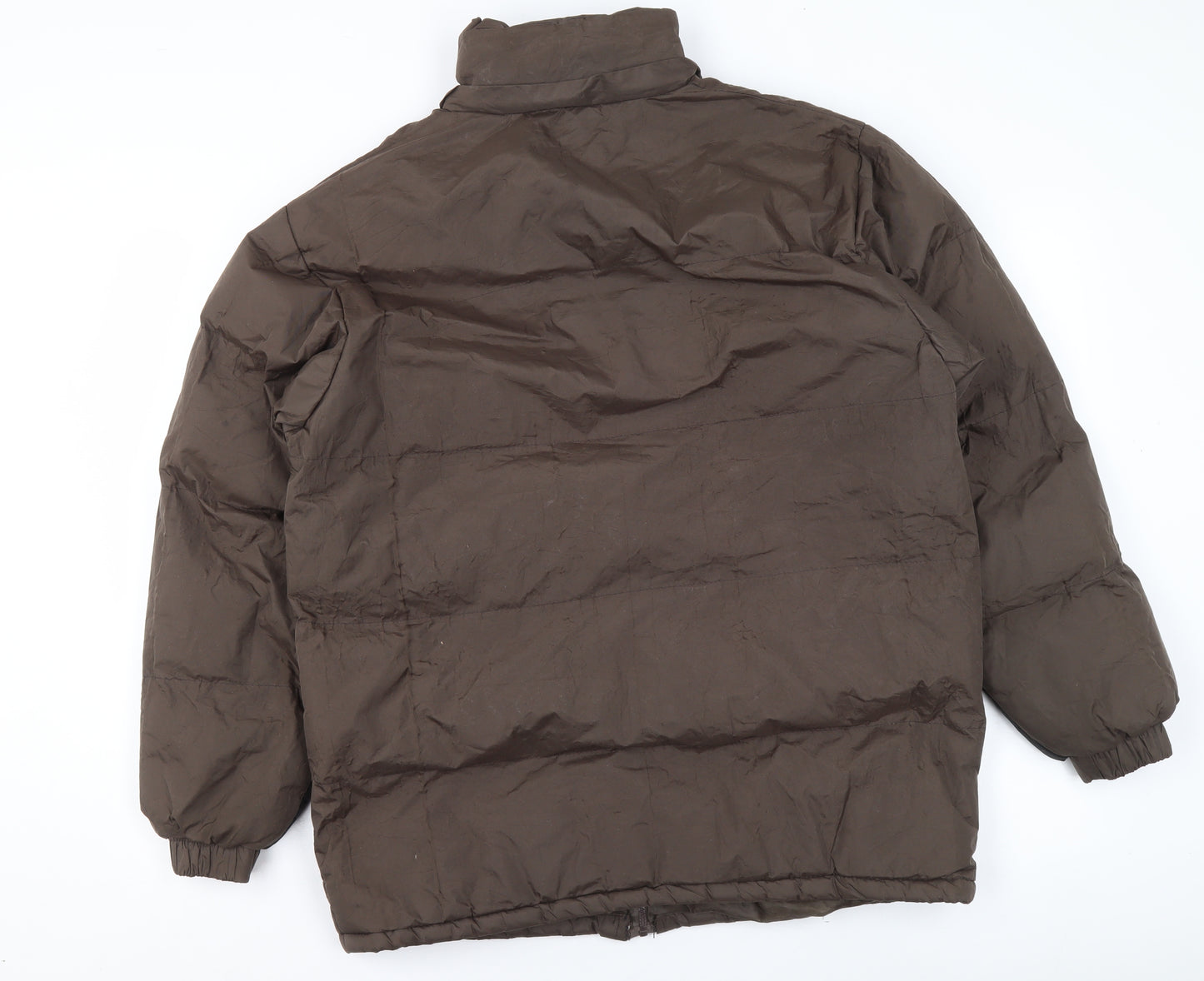 i5 Premium Apparel Women's Brown Puffer Jacket L Polyester Winter Coat
