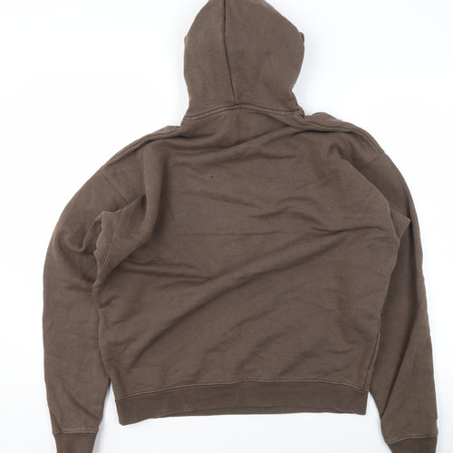 Cocoblend Women Brown Pullover Hoodie Size M Cotton Casual Lined