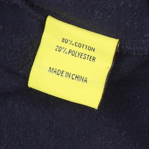 Nordic Way Men's Blue Hooded Fair Isle Fleece Onesie M