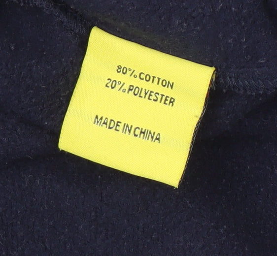 Nordic Way Men's Blue Hooded Fair Isle Fleece Onesie M