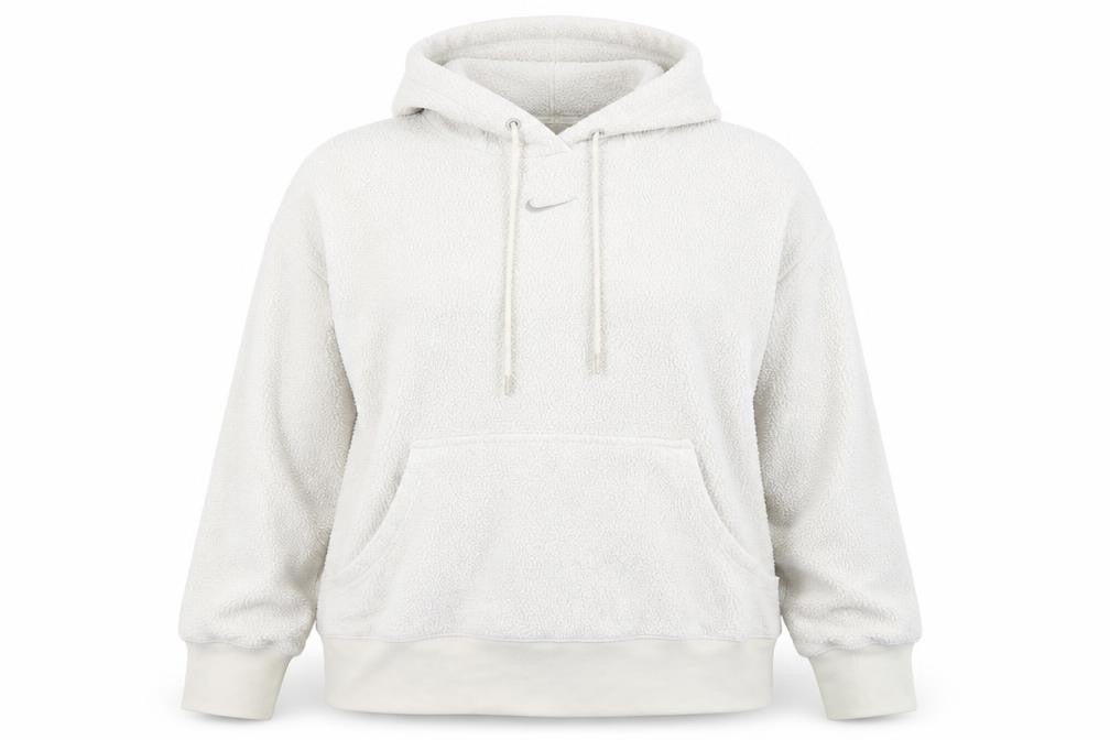 Front view of Nike Women's Ivory Pullover Fleece Hoodie 1X Relaxed Fit