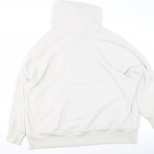 Nike Women's Ivory Pullover Fleece Hoodie 1X Relaxed Fit