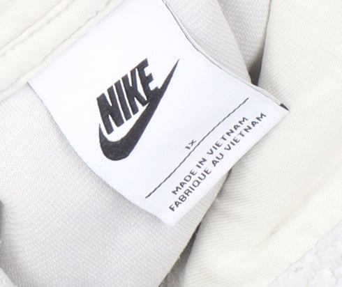Nike Women's Ivory Pullover Fleece Hoodie 1X Relaxed Fit