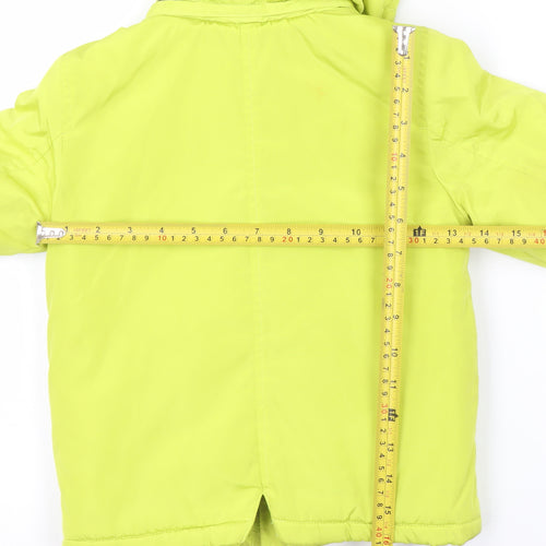 Mayoral Boys Yellow Hooded Duffle Coat 2 Years Polyester Winter Jacket