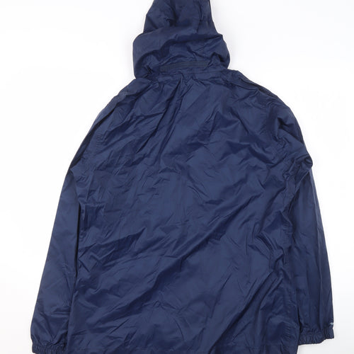 Regatta Mens Blue Waterproof Hooded Rain Coat Jacket L 42