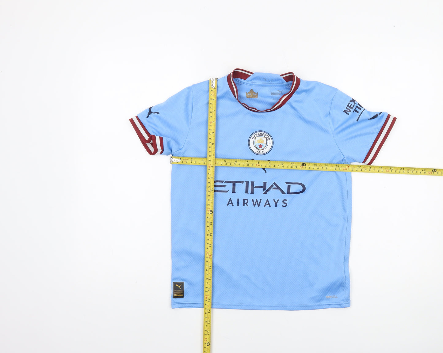 Puma Boys Blue Manchester City Football Jersey T-Shirt 11-12 Years