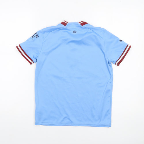 Puma Boys Blue Manchester City Football Jersey T-Shirt 11-12 Years