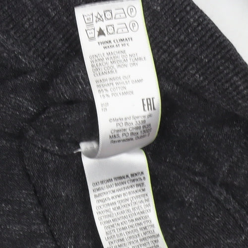 Marks and Spencer Men’s Grey XL 1/4 Zip Cotton Rich Jumper