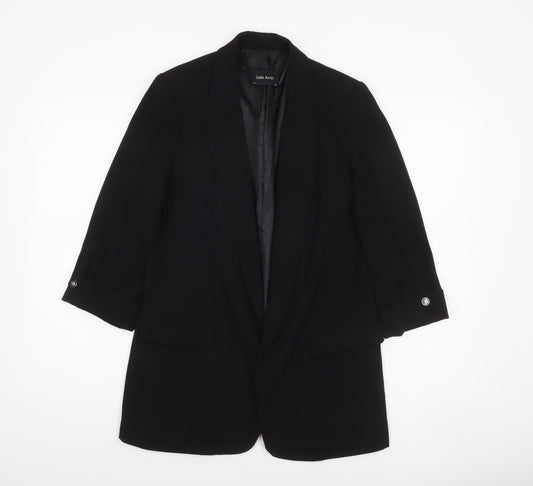 Zara Basic Women's Black Polyester Single-Breasted Blazer Size S