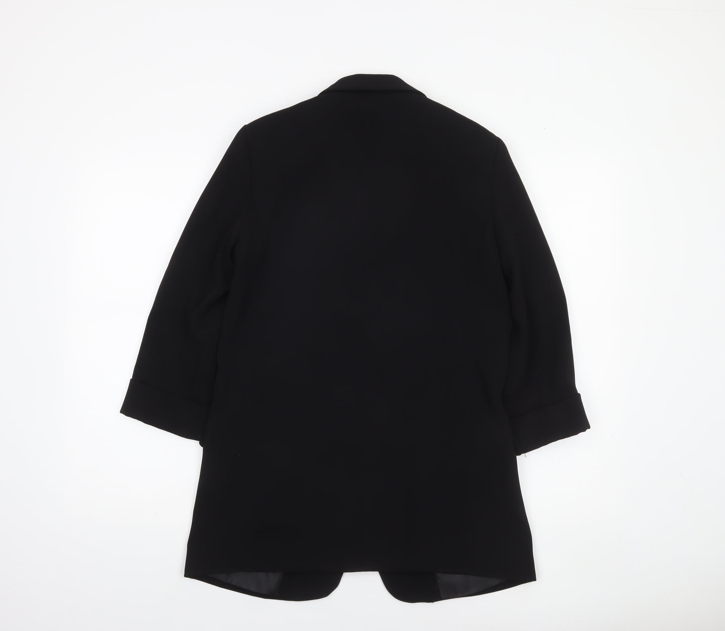 Zara Basic Women's Black Polyester Single-Breasted Blazer Size S