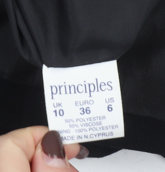 Principles Women’s Black Size 10 Tailored Single-Breasted Suit Jacket