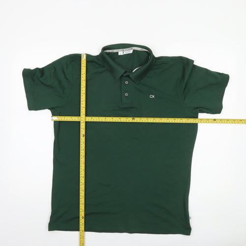 Calvin Klein Golf Men's Green Regular Fit Polo Shirt Size L