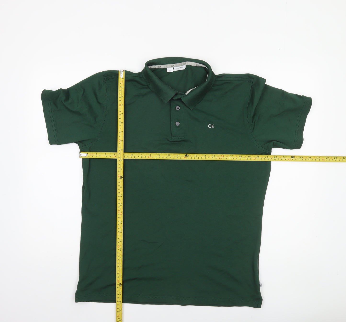 Calvin Klein Golf Men's Green Regular Fit Polo Shirt Size L