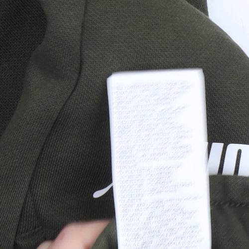 Puma Boys Green Jogger Sweatpants 13-14 Years Elastic Waist Fleece Trousers