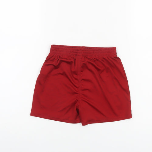 New Balance Boys Red Liverpool FC Athletic Shorts 2/3Y Polyester Activewear