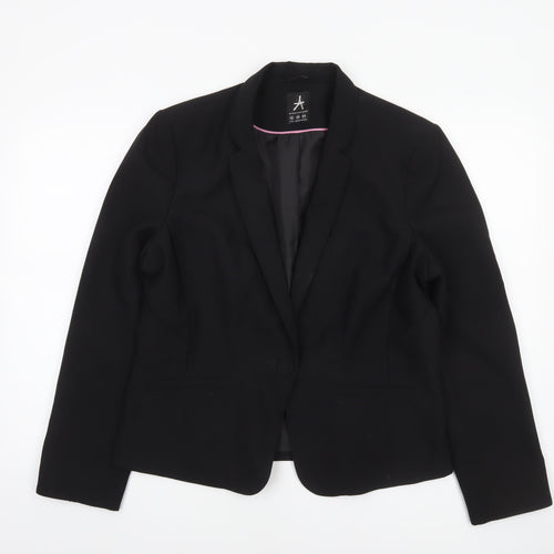 Atmosphere Women's Black Blazer UK 18 Classic Single-Breasted Jacket