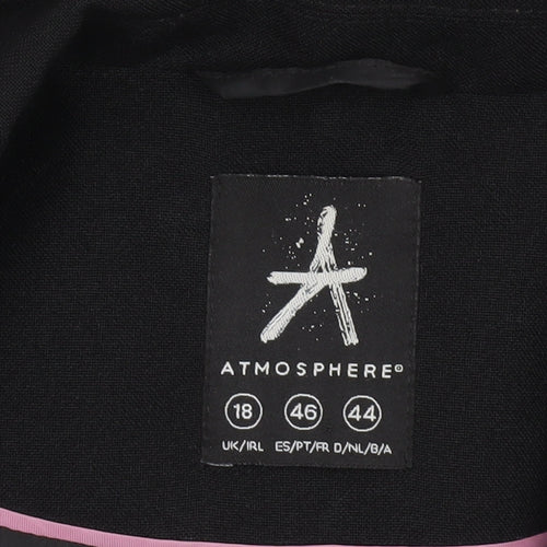 Atmosphere Women's Black Blazer UK 18 Classic Single-Breasted Jacket
