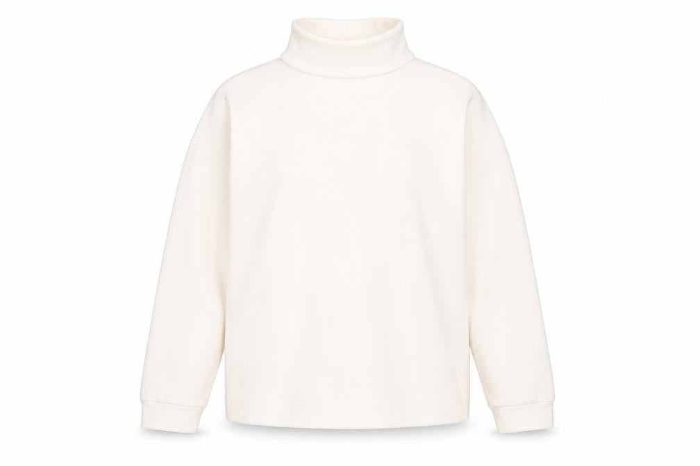 Front view of Dunnes Women Ivory XS 1/4 Zip Fleece Sweatshirt Pullover
