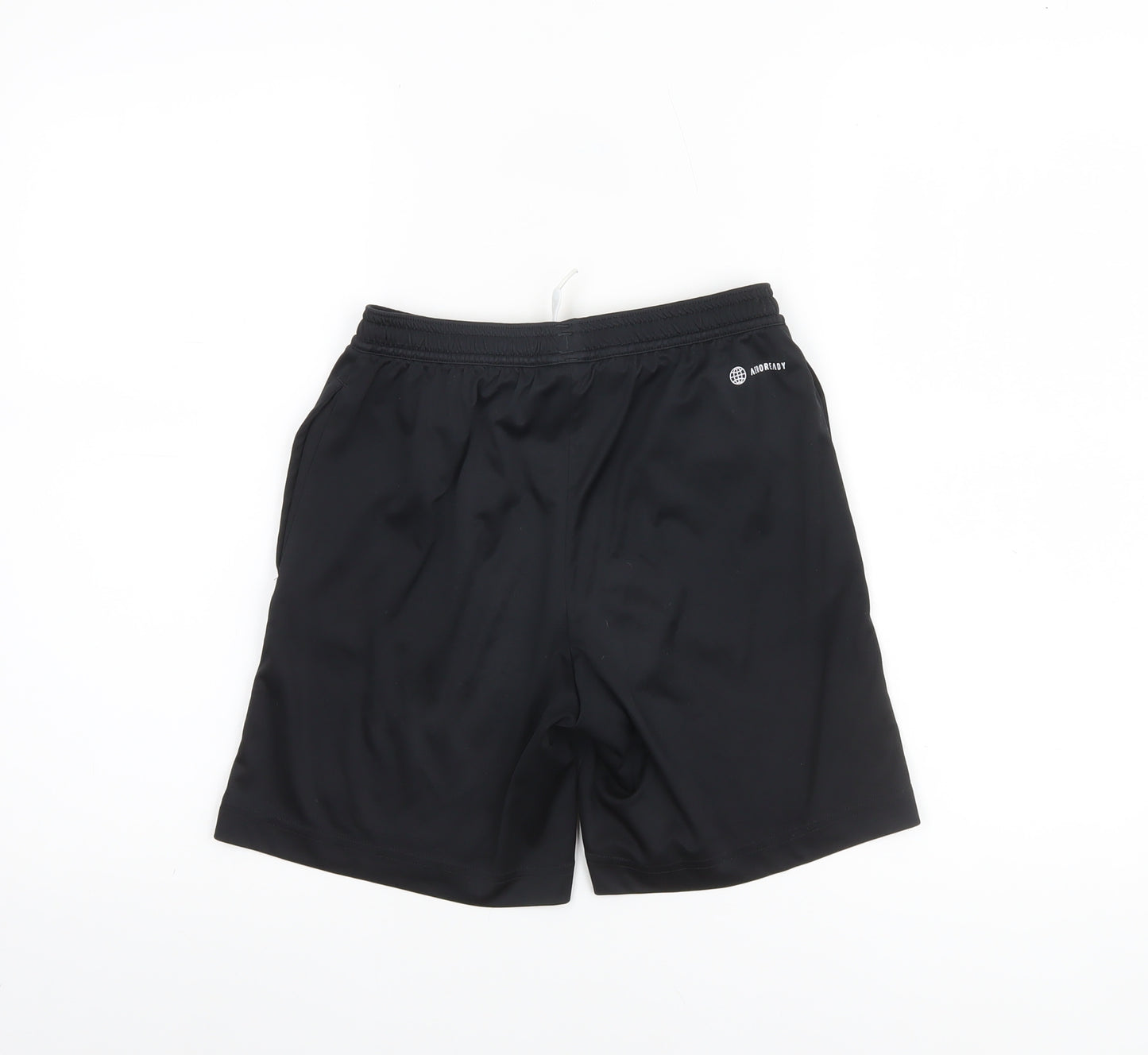 adidas Boys Black Athletic Sports Shorts Size 12 Years Lightweight Activewear