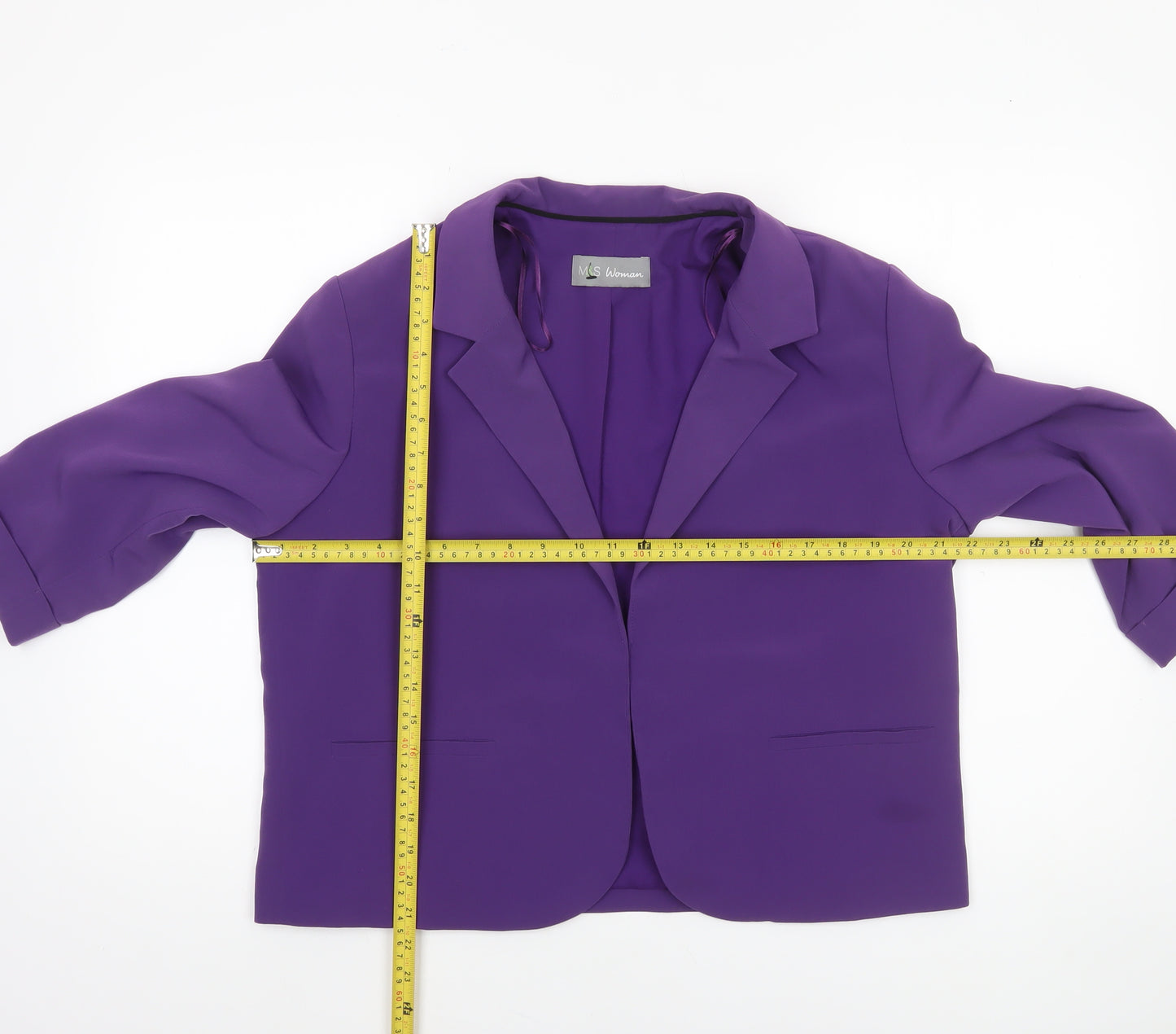 Marks and Spencer Women's Purple Size 16 Classic Blazer Jacket