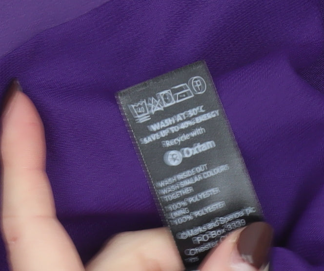 Marks and Spencer Women's Purple Size 16 Classic Blazer Jacket