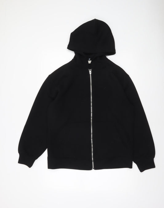 Marks and Spencer Men's Black Full Zip Hoodie Size S