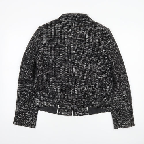 Marks and Spencer Womens Black Size 12 Double-Breasted Blazer