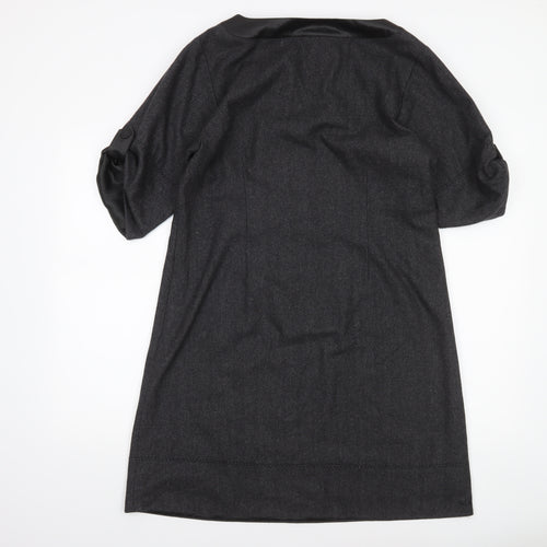 Fat Face Women’s Grey Wool Blend Knee Length Shift Dress Size 12