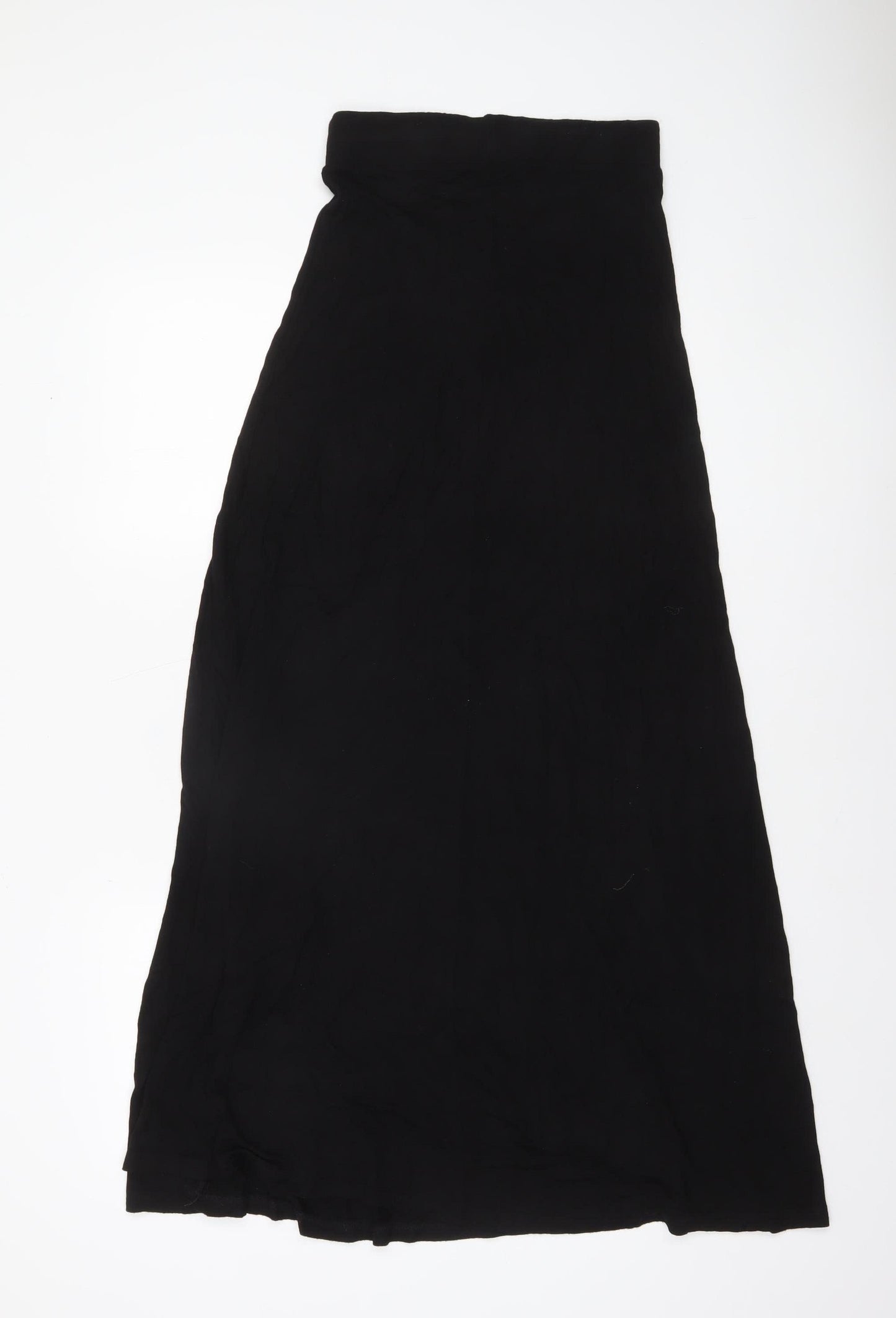 Warehouse Womens Black A-Line Long Skirt Size 8 Viscose