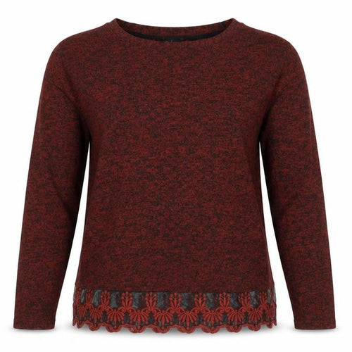 Next Women’s Red Knit Jumper Size 10 Long Sleeve Boat Neck