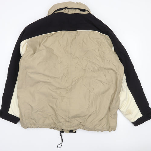 Trespass Men's Beige Waterproof Parka Jacket L Winter Outdoor Coat