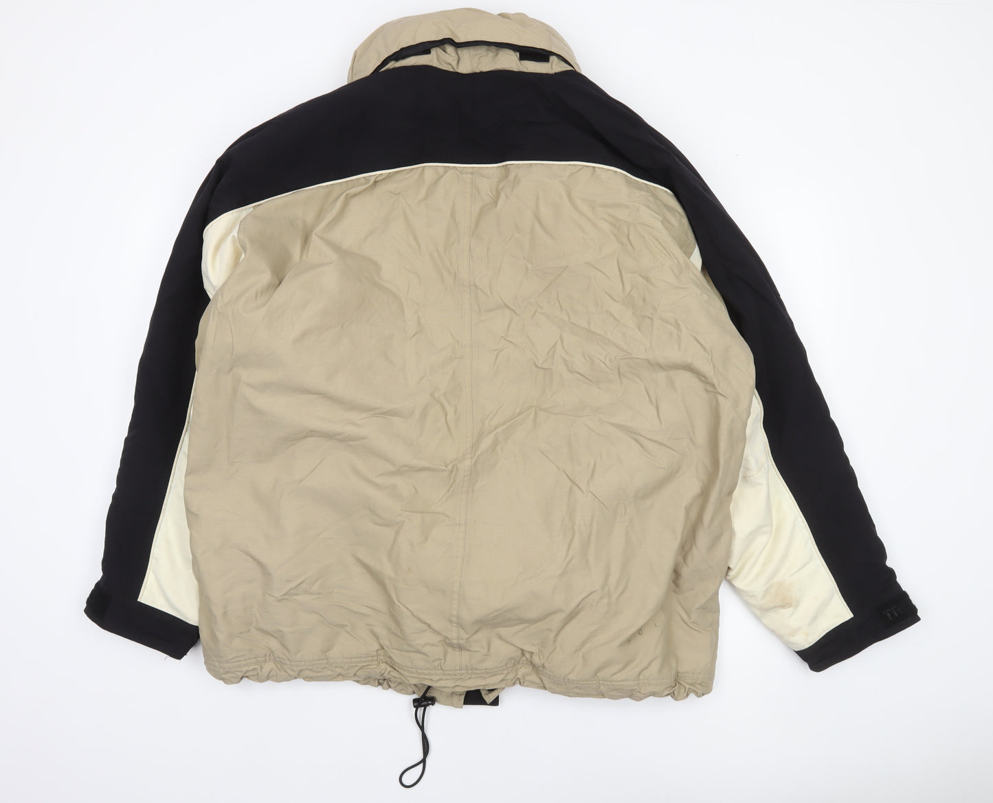 Trespass Men's Beige Waterproof Parka Jacket L Winter Outdoor Coat