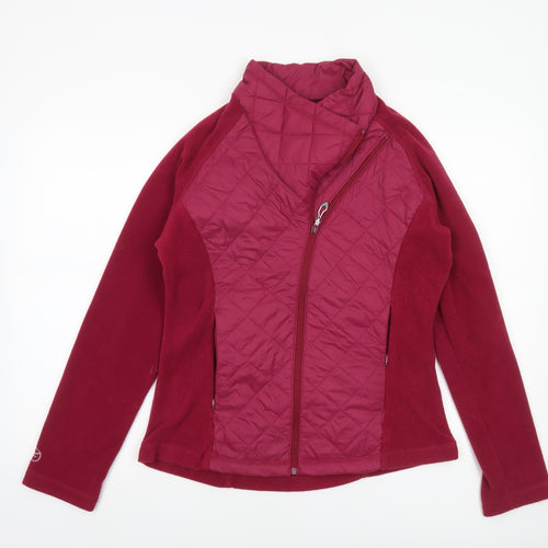 Regatta Women's Burgundy Quilted Fleece Jacket UK 12 Full Zip Outdoor