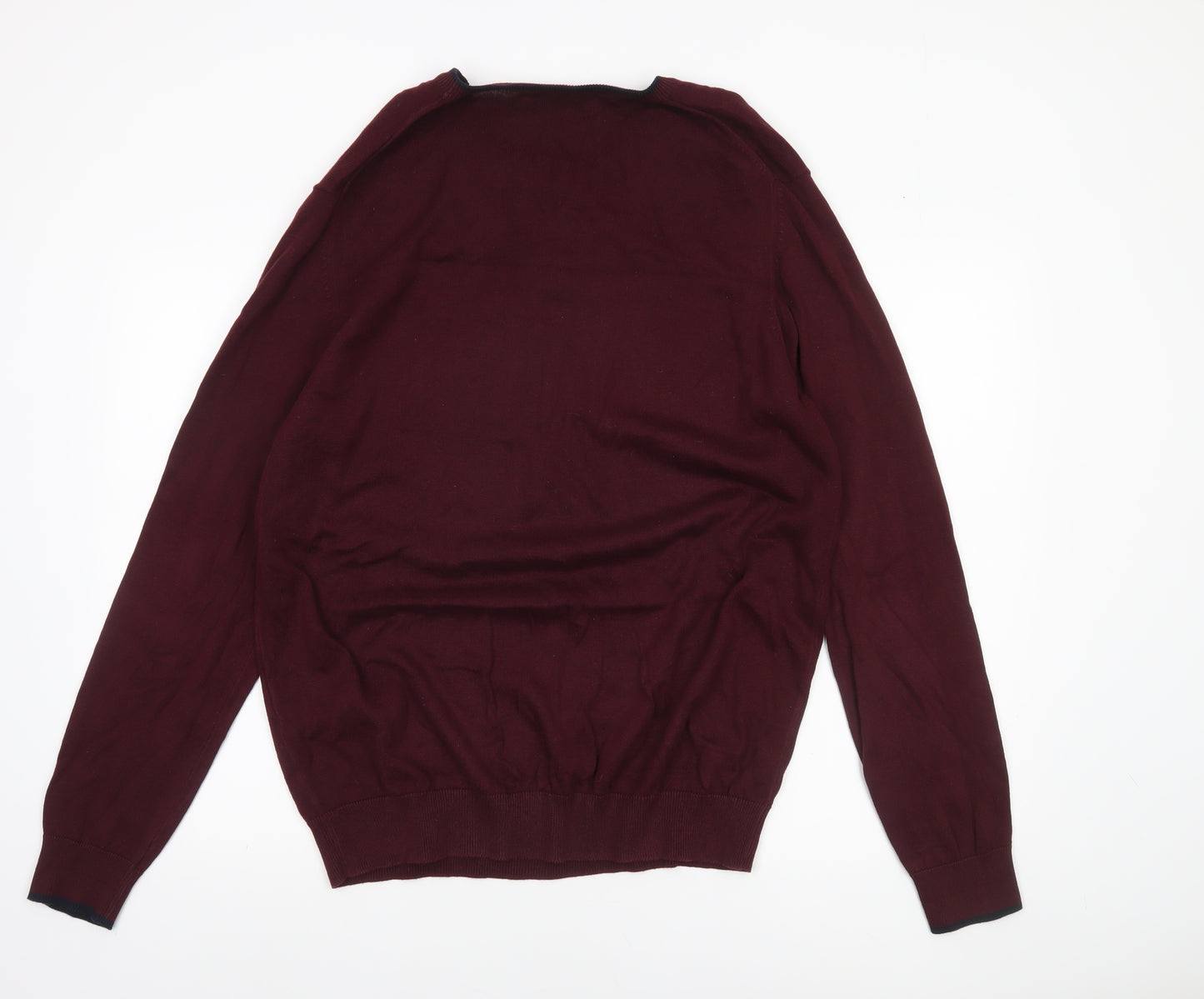 Ben Sherman Men's Red XL Cotton Crew Neck Pullover Jumper