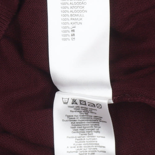 Ben Sherman Men's Red XL Cotton Crew Neck Pullover Jumper