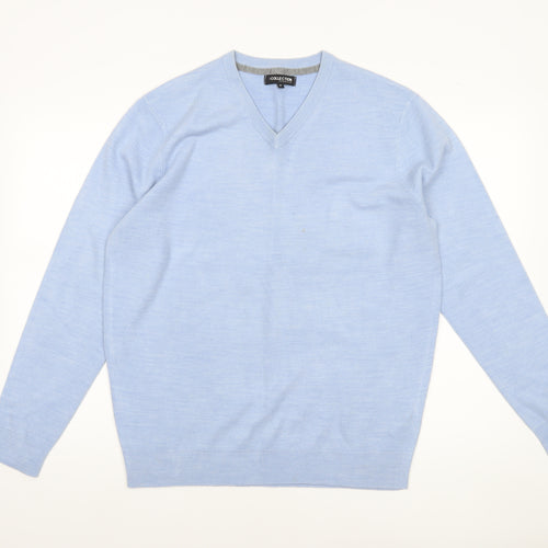 Debenhams Men’s Blue Acrylic V-Neck Pullover Jumper M