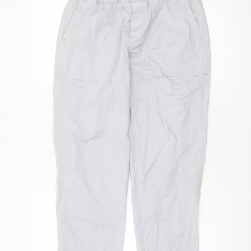 Dunnes Stores Women Grey Cargo Trousers Size 14 Cotton Blend