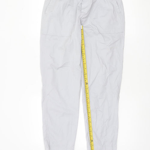 Dunnes Stores Women Grey Cargo Trousers Size 14 Cotton Blend