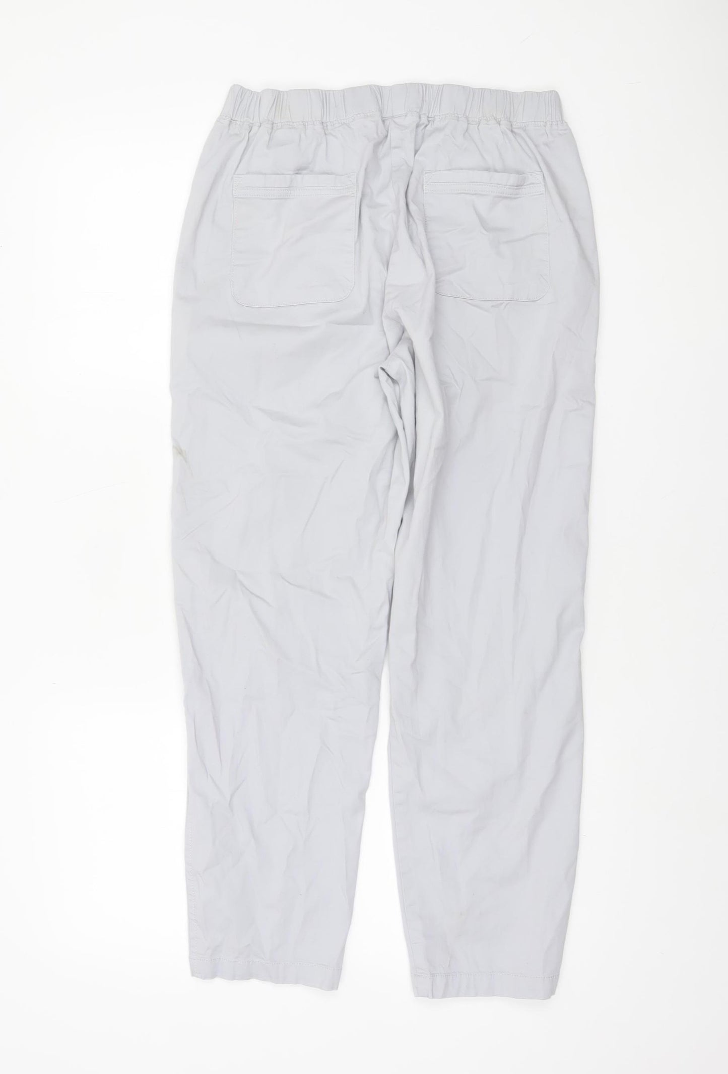 Dunnes Stores Women Grey Cargo Trousers Size 14 Cotton Blend